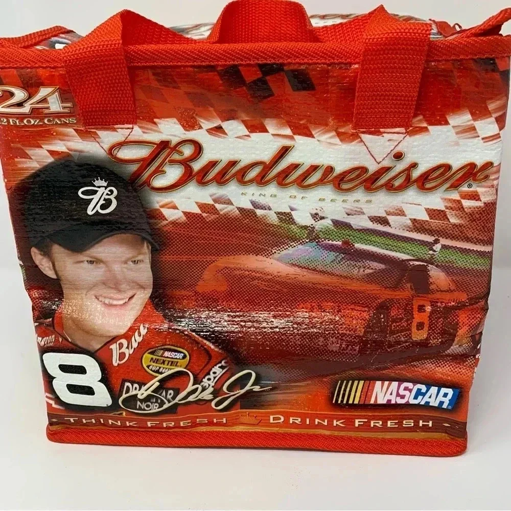 Dale Earnhardt Jr Budweiser COOLER -24 Can Insulated Soft Sided Bag Nascar